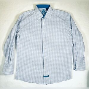 ENGLISH LAUNDRY Mens Long Sleeve Button Down Shirt XL Plaid‎ Preppy Classic